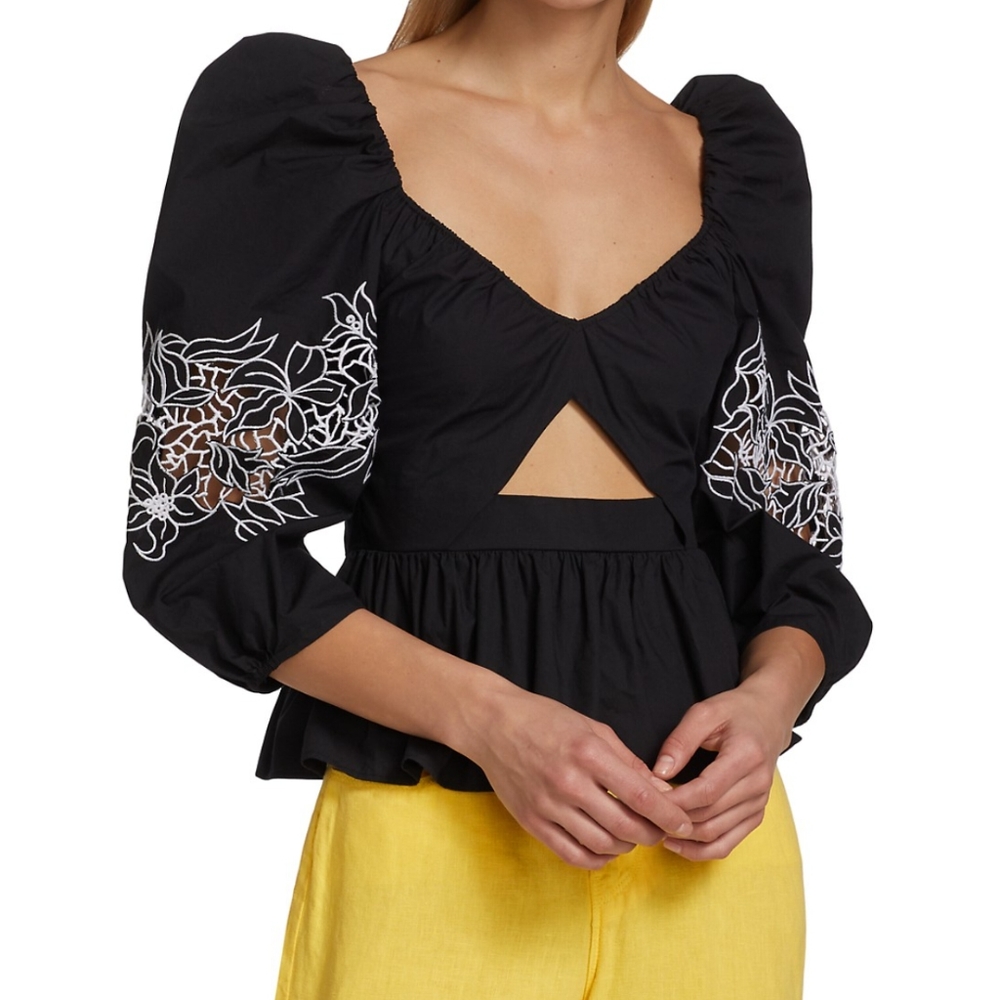 Tanya Taylor-Eliana Peplum Top